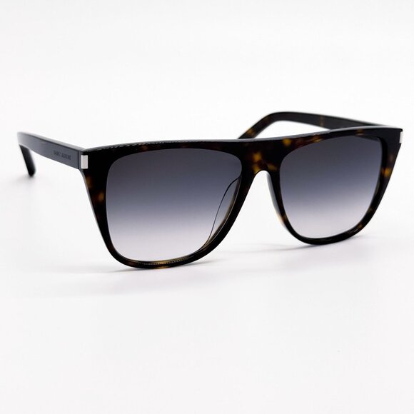 NEW SAINT LAURENT SUNGLASSES SL1F 003 UNISEX HAVANA SQUARE EYEWEAR SL 1F 003 - Picture 4 of 9